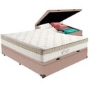 Ver imagem 5 de Cama Box Baú Bege e Colchão King Best Bege Molas Ensacadas Casal Anjos