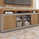 Ver imagem 4 de Rack com Painel para TV Até 65 Polegadas com Ripado Esmeralda