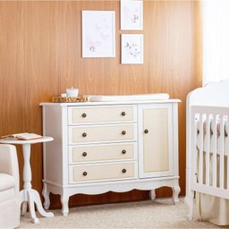 Quarto para Bebê Berço e Cômoda 4 Gavetas Versailles Plus - 8