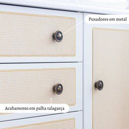 Quarto para Bebê Berço e Cômoda 4 Gavetas Versailles Plus - 13