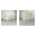 Ver imagem 2 de Quarto para Bebê Berço e Cômoda 4 Gavetas Versailles Plus