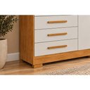 Ver imagem 7 de Guarda Roupa Casal 6 Portas e 6 Gavetas c/ Pés Encant/Berlim Cumaru/Fendi 25 - Novo Horizonte