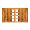 Ver imagem 2 de Janela de Madeira Veneziana 120x100cm 6 Folhas Rodam 