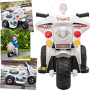 Ver imagem 4 de Mini Moto Eletrica Infantil Zippy Toys com Bau 6V Branco