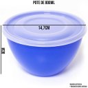 Ver imagem 2 de 6 Potes 800ml Marmita Vasilha Freezer Microondas Geladeira