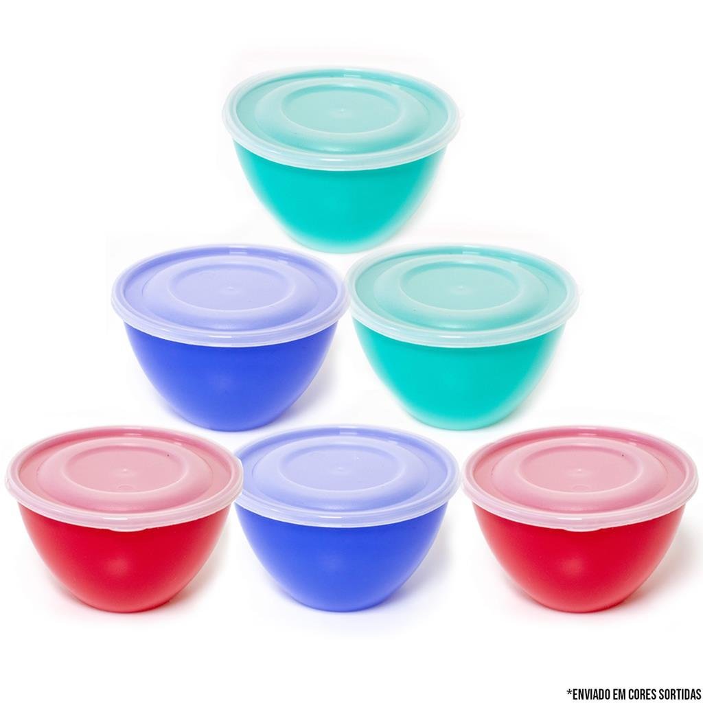 6 Potes 800ml Marmita Vasilha Freezer Microondas Geladeira - 7