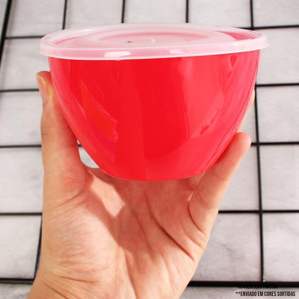 6 Potes 800ml Marmita Vasilha Freezer Microondas Geladeira - 6