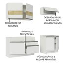 Ver imagem 5 de Armário de Cozinha Compacta 200cm Branco Glamy Madesa 07
