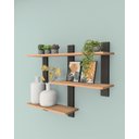 Ver imagem 2 de Prateleira Industrial Nicho Suspenso 90cm 100% Mdf