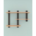 Ver imagem 3 de Prateleira Industrial Nicho Suspenso 90cm 100% Mdf
