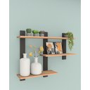 Ver imagem 1 de Prateleira Industrial Nicho Suspenso 90cm 100% Mdf