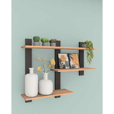 Prateleira Industrial Nicho Suspenso 90cm 100% Mdf