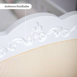 Quarto para Bebê Berço Mini Cama e Cômoda 4 Gavetas Versailles Plus - 5