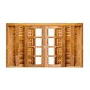 Ver imagem 2 de Janela de Madeira Veneziana 200x100cm 6 Folhas Rodam 