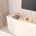 Ver imagem 5 de Rack Painel para TV até 84 Polegadas com 100% MDF 269cmx219cm Led Vitoria Regia YesCasa Bege Off White