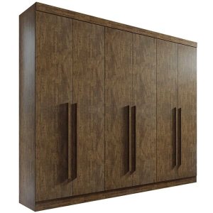 Guarda Roupa Casal 6 Portas 6 Gavetas - Da Vinci Plus-Ypê - Móveis D'Doro