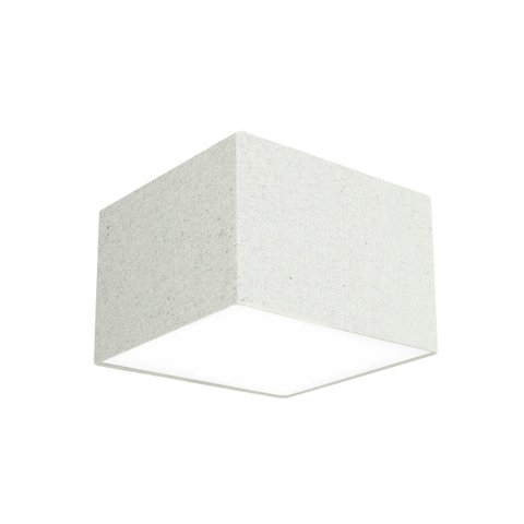 Lustre Cupula Dome Quadrado 30x20cm Rústico Escuro