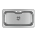 Ver imagem 1 de Cuba Cozinha Retangular 80x40cm Inox com Deck Facile Deca Deca Metais