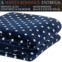 Ver imagem 2 de Coberto Solteiro Infantil Grosso Romance Super Quentinha Petit Poá:marinho