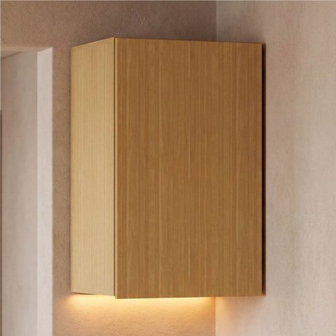 Ponte Planejada para Mesa de Cabeceira com LED Samambaia CabeCasa MadeiraOriginals Marrom/Carvalho