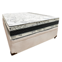 Ver imagem 3 de Cama Base Box Baú Casal Super Confort Suede Bege + Colchão Casal Super Confort D33 28x138x188