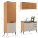 Ver imagem 6 de Cozinha Modulada 4 Peças 12 Portas 2 Gavetas Angelina - Angelin Off White