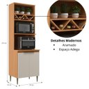 Ver imagem 5 de Cozinha Modulada 4 Peças 12 Portas 2 Gavetas Angelina - Angelin Off White