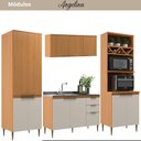 Ver imagem 2 de Cozinha Modulada 4 Peças 12 Portas 2 Gavetas Angelina - Angelin Off White