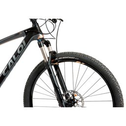Bicicleta MTB Caloi Carbon Ibex Aro 29 Tam G - Shimano Deore/XT suspensão Rock Shox - Preto - 5 Bicicleta MTB Caloi Carbon Ibex Aro 29 Tam G - Shimano Deore/XT suspensão Rock Shox - Preto - 5