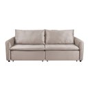 Ver imagem 7 de Sofá Cama Retrátil e Reclinável 4 Lugares 225cm em Veludo com Molas Greta Yescasa