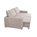 Ver imagem 5 de Sofá Cama Retrátil e Reclinável 4 Lugares 225cm em Veludo com Molas Greta Yescasa