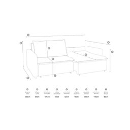 Sofá Cama Retrátil e Reclinável 4 Lugares 225cm em Veludo com Molas Greta Yescasa - 3
