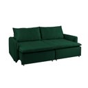 Ver imagem 6 de Sofá Cama Retrátil e Reclinável 4 Lugares 225cm em Veludo com Molas Greta Yescasa