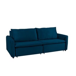 Sofá Cama Retrátil e Reclinável 4 Lugares 225cm em Veludo com Molas Greta Yescasa - 4