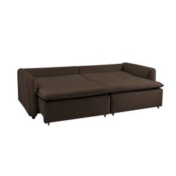 Sofá Cama Retrátil e Reclinável 4 Lugares 225cm em Suede com Molas Greta Yescasa - 2