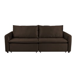 Sofá Cama Retrátil e Reclinável 4 Lugares 225cm em Suede com Molas Greta Yescasa - 7