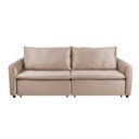 Ver imagem 7 de Sofá Cama Retrátil e Reclinável 4 Lugares 225cm em Suede com Molas Greta Yescasa