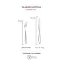 Ver imagem 4 de Talheres de Mesa Garfo e Faca Carne Inox Victoria 12un