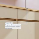 Ver imagem 7 de Balcão 2 Portas 2 Gavetas 120cm 100% MDF Realeza Premium Bege/Carvalho/Greige