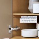 Ver imagem 5 de Balcão 2 Portas 2 Gavetas 120cm 100% MDF Realeza Premium Bege/Carvalho/Greige