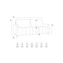 Ver imagem 3 de Sofá Amelie 3 Lugares em Suede Yescasa