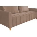 Ver imagem 5 de Sofá Amelie 3 Lugares em Suede Yescasa Bege Castor
