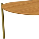 Ver imagem 3 de Mesa de Centro para Sala de Estar Orgânica Industrial 70cm Hagar D03 Freijó - Lyam Decor