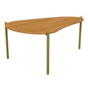 Ver imagem 1 de Mesa de Centro para Sala de Estar Orgânica Industrial 70cm Hagar D03 Freijó - Lyam Decor