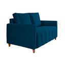 Ver imagem 5 de Sofá Amelie 2 Lugares em Veludo Yescasa Azul
