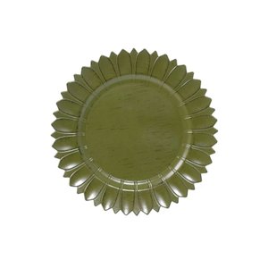Sousplat Sun Flower Verde Oliva