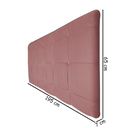 Ver imagem 2 de Painel Estofado Thaina 195 cm Para Cama Box Quarto King Size MV Estofados Suede Rose