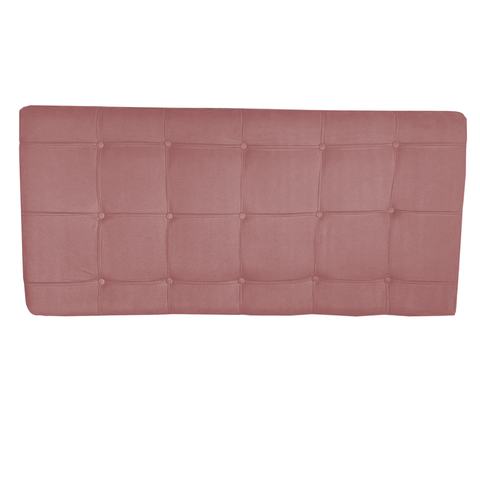 Painel Estofado Thaina 195 cm Para Cama Box Quarto King Size MV Estofados Suede Rose