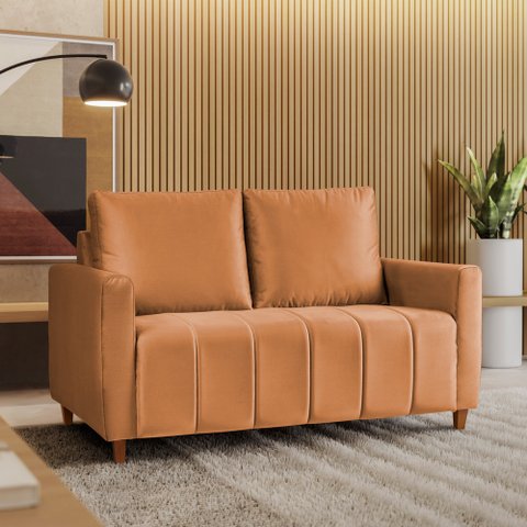 Sofá Amelie 2 Lugares em Veludo Yescasa