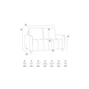 Ver imagem 3 de Sofá Amelie 2 Lugares em Veludo Yescasa